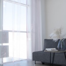Organza curtain 290x260 cm, pink, 100% polyester
