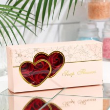 Soap roses, red, set 10 pcs.