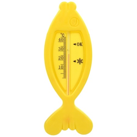 The thermometer for the bathroom "Fish", yellow color-3
