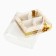 Box for 4 sweets with cells "Congratulations", 10 x 10 x 3 cm