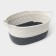 Basket for storage ladled handmade LadOM "Rita", 34 × 23 × 14 cm, color gray color