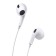 Headphones Baseus H17, inserts, wired, jack 3.5 mm, white