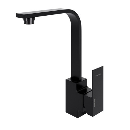 Kitchen mixer Wasserkraft ABENS 2007, single -leaf, pour length 155 mm, black-3