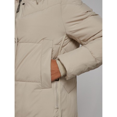 Coat insulated winter female, size 50, beige color-11
