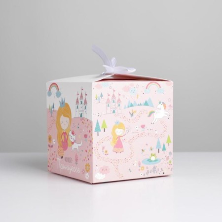 Gift folding box, packaging, Princess, 12 x 12 x 12 cm-1