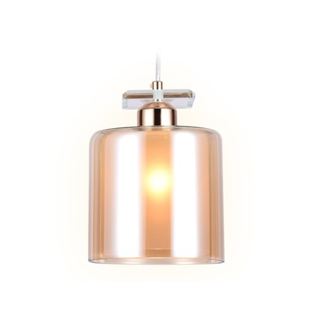Suspended lamp with a replaceable lamp Ambrella Light, Traditional, TR3578, E27, Color Gold