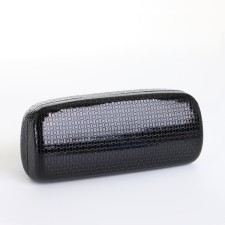 Case for glasses on the cracker, length 15 cm, black color