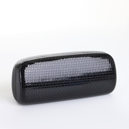 Case for glasses on the cracker, length 15 cm, black color