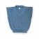 Vest for girl Knit height 122 cm, blue color