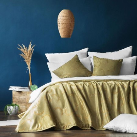 Cover with pillowcases "Jim", size 230x250 cm, green color