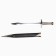 Souvenir sword "Say", scabbard with a metal edging, black, 60 cm