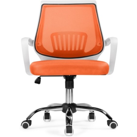Children's armchair Ergoplus metal/fabric, chrome/orange 61x55x84 cm-1