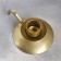 Retro candlestick Metal for one candle, 10x4 cm, golden