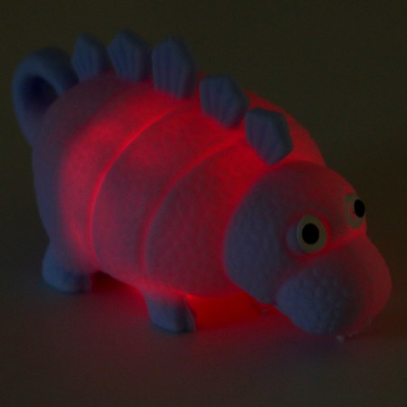 Ball children's rubber hornet light "Dino", Mix colors, in showbox-5