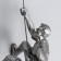 Souvenir Polystone "Fending the top" Left, blackened silver 18x8 cm