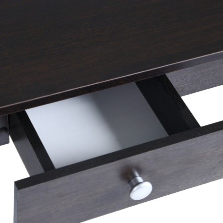 Oval table with an economy drawer 1100x600x750 Metalik gray/wenge-4