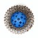 Bell ball with a tambourine, 5 cm, blue
