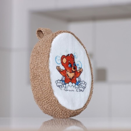 Body washcloth "Mishutka", 11 × 14 cm, color mix-1