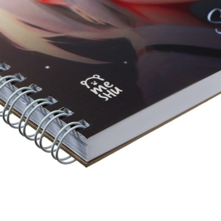 Meshu sketchbook 150 x 150 mm, 60 sheets, on the NEKO crest, selective varnish, Soft-Touch coating, block 120 g/m2-2