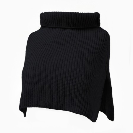 Female Minaku scarf, black color, One size-3