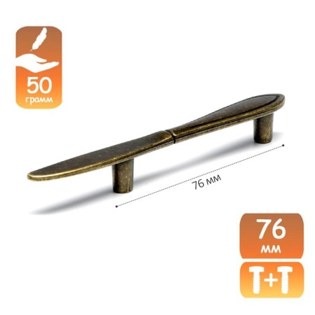 The knife pen "Knife" Cappio RSC002, m/o 76 mm, color antique bronze-8