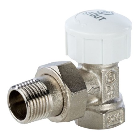 Thermostatic valve Stout SVT-0002-000015, 1/2 ", corner