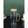 Glass jug with a bamboo cover "Eco", 1 l