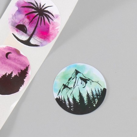 Stick Paper "Nature" d = 2.5 cm 252 pcs in the roll-2