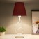 Lamp table Marseille 1x15W E14 18x18x42cm white/pink Risalux