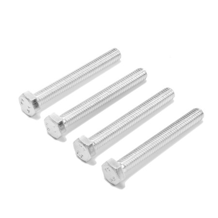Bolt "Tundra", with a hexagonal head, galvanized, Din933, M6x50 mm, 4 pcs-3