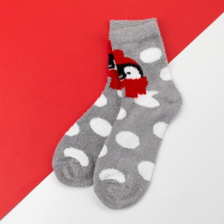 New Year. New Year's socks KAFTAN "Penguin" size 36-39 (23-25 ​​cm), 100% of the p/e-1