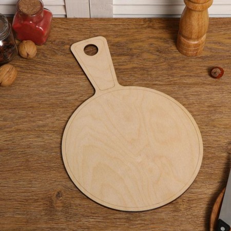 A set of boards of cutting double -sided, round, with a pen, 5 pieces-2