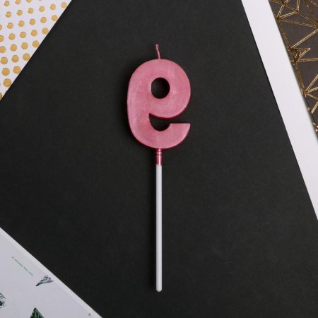 Candle for the cake, number "9", pink.-3