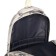 School backpack from textiles with a zipper, 4 pockets, beige color