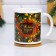 Sublimation mug "Happy New Year!" spruce branches, 320 ml