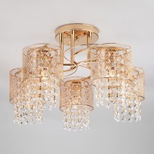Bonnie 5x60W E27 chandelier gold