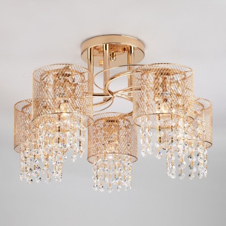 Bonnie 5x60W E27 chandelier gold