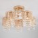 Bonnie 5x60W E27 chandelier gold