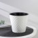 Kashpo with a drainage insert "Manhattan", 1.6 l, d = 16 cm, snow -white color