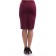 Female skirt, size 44, burgundy color