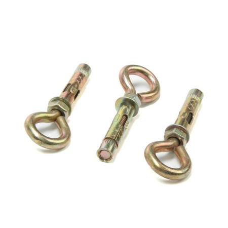 Anchor Bolt Stroybat, with a ring, galvanized, 8x45 mm, 3 pcs-2