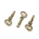 Anchor Bolt Stroybat, with a ring, galvanized, 8x45 mm, 3 pcs