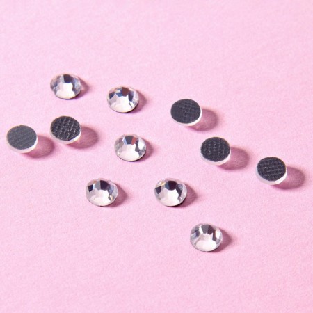 Rhinestones “circle”, glass, d = 4 mm, 100 pcs, silver color-1