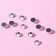 Rhinestones “circle”, glass, d = 4 mm, 100 pcs, silver color