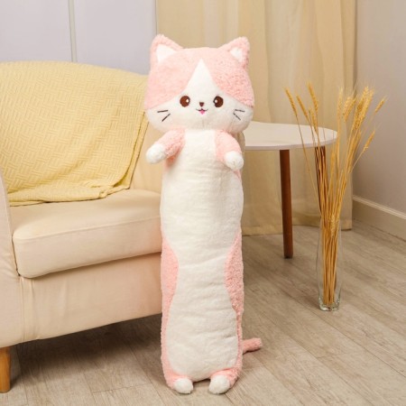 Skill of a soft toy "cat", 100 cm, pink color-4