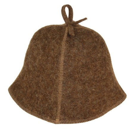 Cap for the bath gray, Russian felt, 100% "our" wool-1