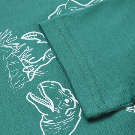 T-shirt for the boy "Dinosaurs", dark green color, height 110-116 cm-2