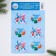Stickers on the glasses "Hi 2024", set 6 pcs