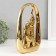 Souvenir ceramics "Elephant and Elephant" gold 5.5x17.5x29 cm