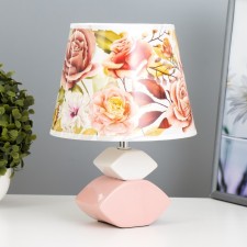 Bouquet table lamp E14 15W pink-white 20x20x32 cm Risalux